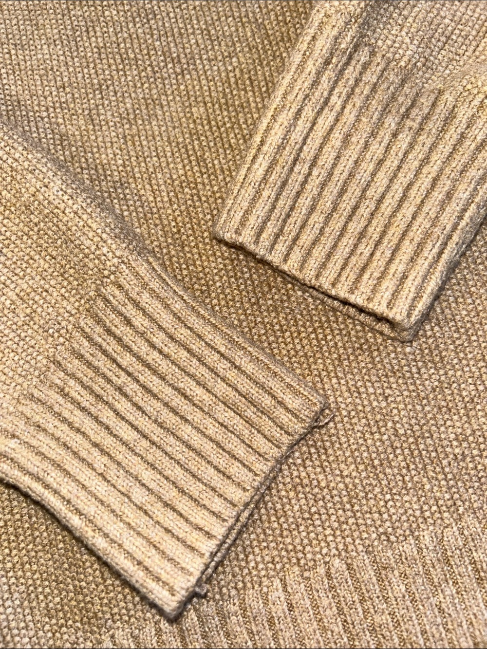 Marine Layer Beige Knit Hoodie Sweater Coastal Luxe Soft Cozy Small - Picture 5 of 9